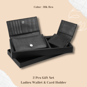 2 Pcs Gift Set Ladies Wallet & Card Holder