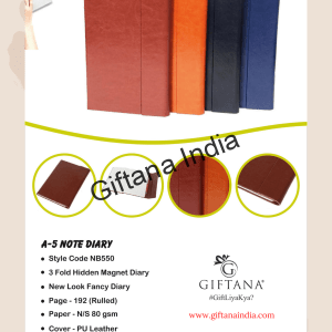 3 Fold Hidden Magnet Diary A5 Notebook Diary