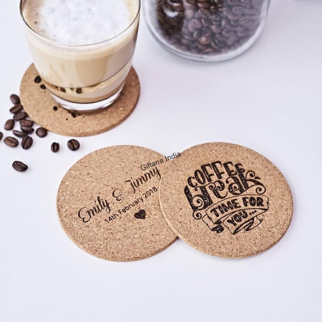 Customizable Cork Coasters for Home and Business