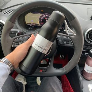 Double Wall Insulated Stainless Steel Vacuum Bottle with Rope Handle 500ml GF412