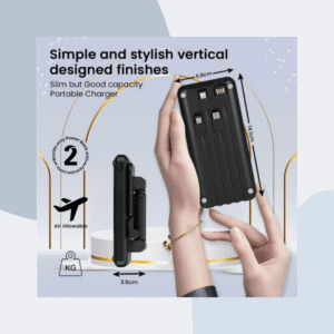 EVM Encase Pro 10000mAh Powerbank with Mobile Stand Black