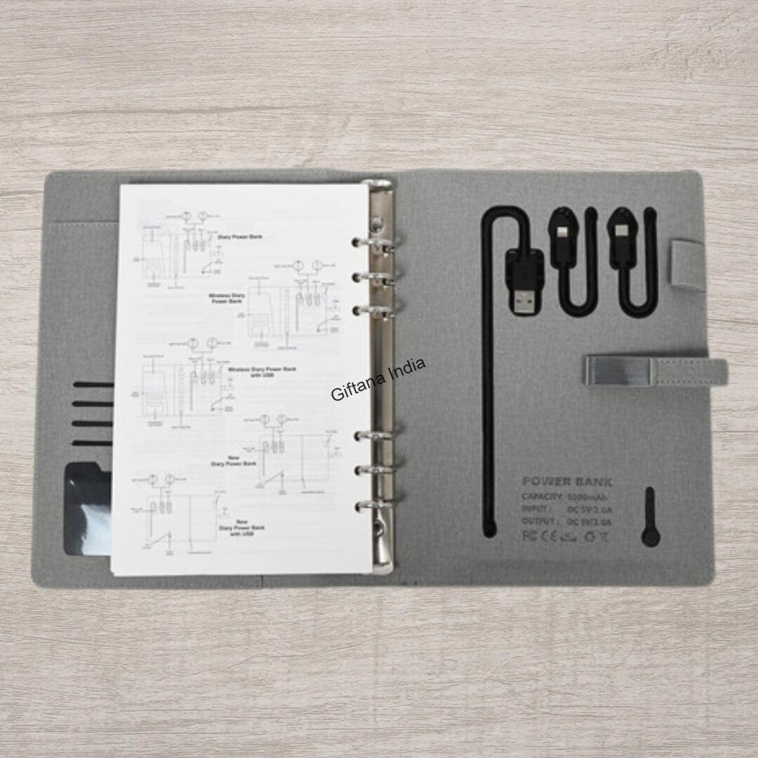 Jute Diary Power Bank 5000mAH 01 Jute Diary Power Bank 5000mAh