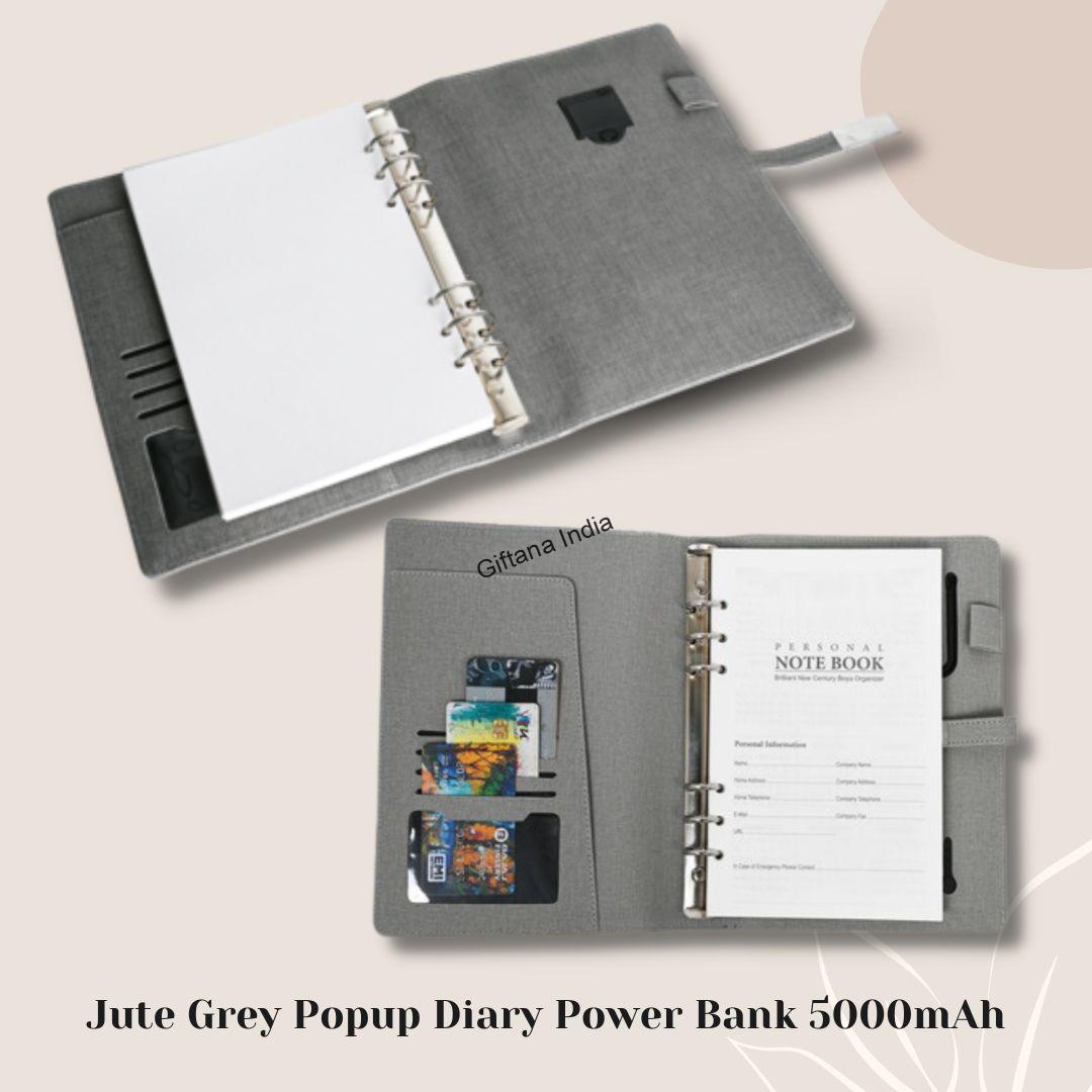 Jute Diary Power Bank 5000mAH Jute Diary Power Bank 5000mAH