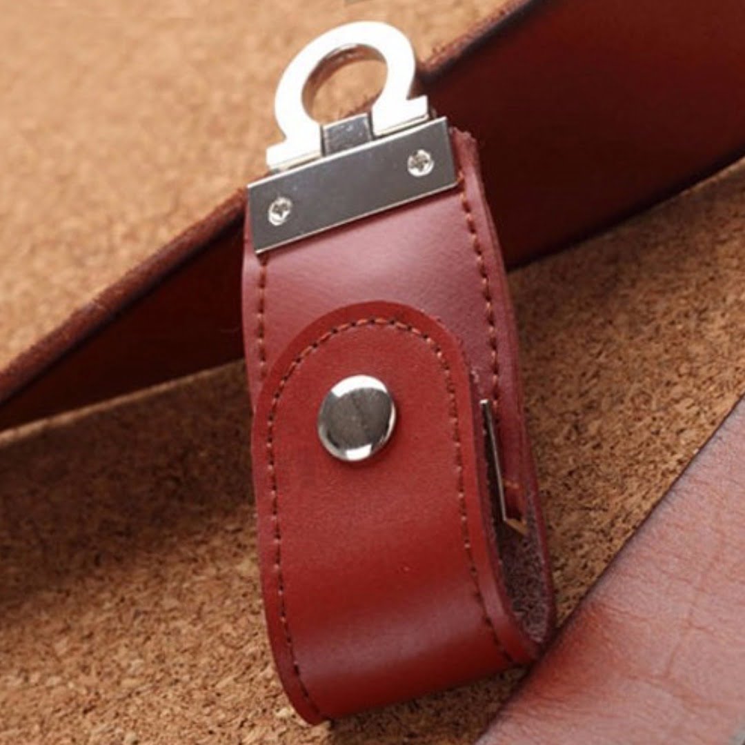 Stylish Leather Key Ring USB Pendrive Giftana India!