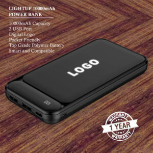LightUp 10000mAH Power Bank