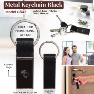 Metal Keychain Black Model GK542