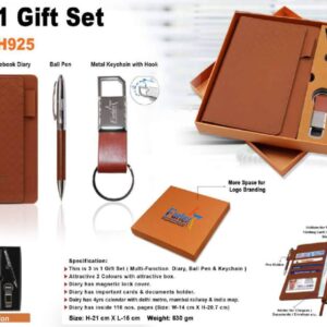 Multi-Function Notebook Diary Ball Pen Keychain - 926