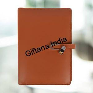 Notebook Replaceable Power Bank Diary 5000mAh with 16gb USB