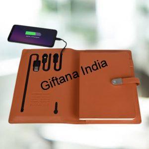 Notebook Replaceable Power Bank Diary 5000mAh with 16gb USB