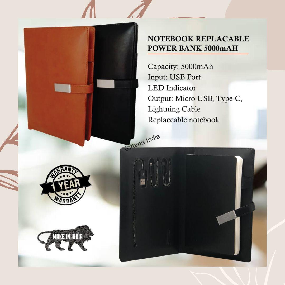Notebook Replaceable Power Bank Diary 5000mAh Notebook Replaceable Power Bank Diary 5000mAh