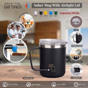 Sober Mug with Airtight Lid 270ml GCM1048