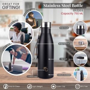 Stainless Steel Stylish Water Bottle 750ml GS3203