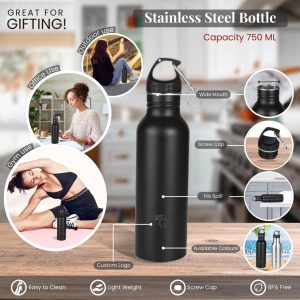 Stainless Steel Trendy Water Bottle 750ml