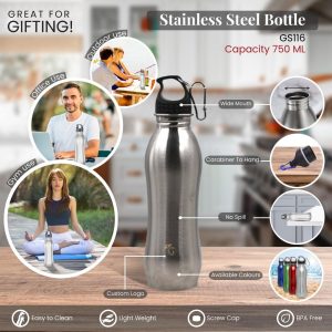 Stainless Steel Water Bottle 750ml GS116