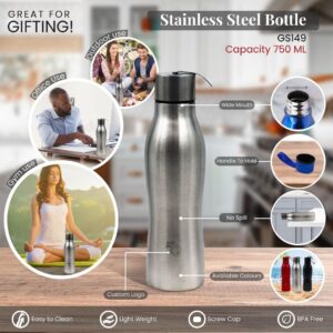Stainless Steel Water Bottle 750ml GS149