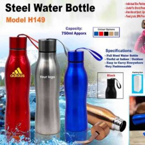 Stainless Steel Water Bottle 750ml GS149
