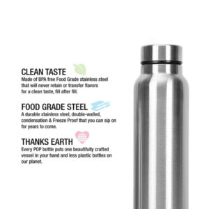 Stainless steel water bottle - 900ml / 1000ml