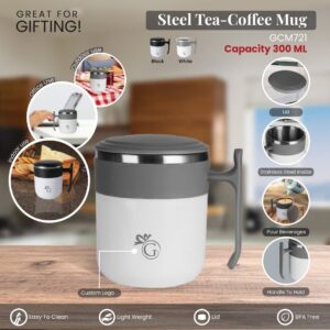 Steel Tea Coffee Mug 300ml GCM721