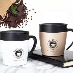 Steel Vacuum Mug With Spoon 350ml GCM716 10 Steel Vacuum Mug With Spoon GCM71