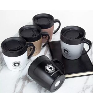 Steel Vacuum Mug With Spoon 350ml GCM716 4 Steel Vacuum Mug With Spoon GCM71
