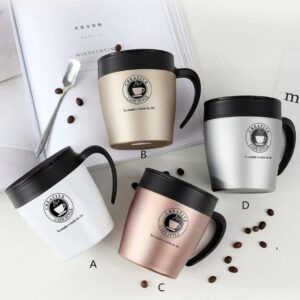 Steel Vacuum Mug With Spoon 350ml GCM716 7 Steel Vacuum Mug With Spoon GCM71