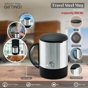 Travel Steel Mug 200ml GCM012