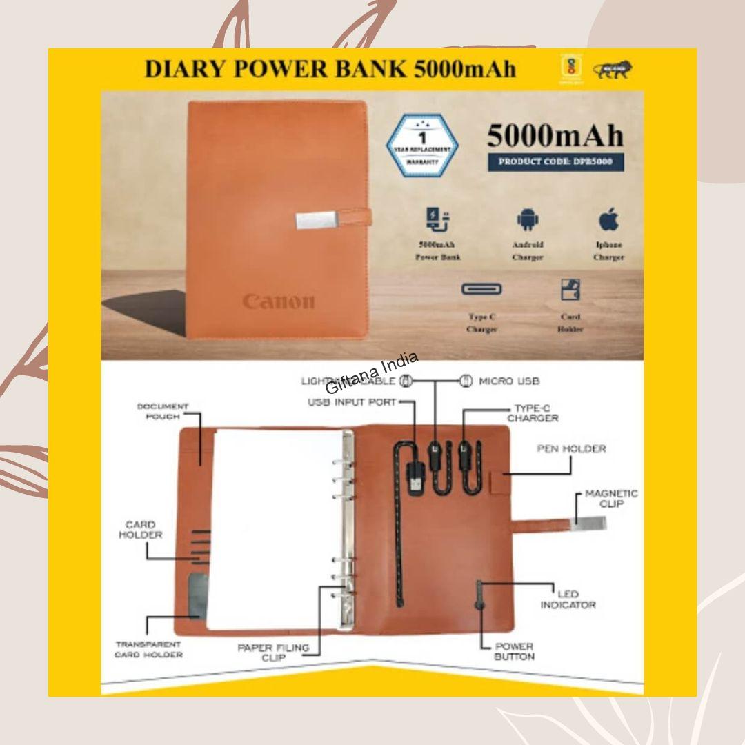Wireless Diary Power Bank 5000mAh Diary Power Bank 5000mAh