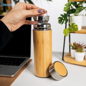 Wooden Vacuum Flask Bottle 500ml GF420