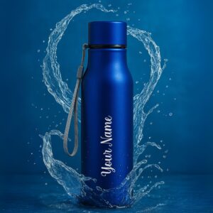 personalized 055 bottle blue