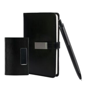 Black Leather-finished Combo Gift Set G2953