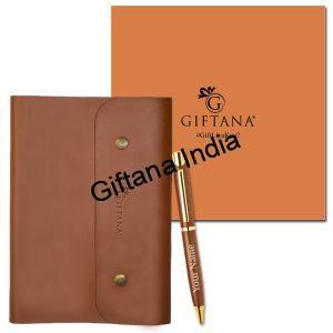 Button Diary and Pen 2 in 1 Gift Set