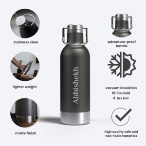 Flask with Tea Cups 3 in 1 Gift Set