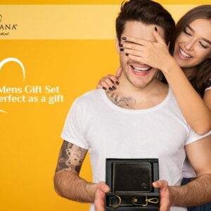 Giftana Vegan Leather Wallet and Keychain Gift Set 06