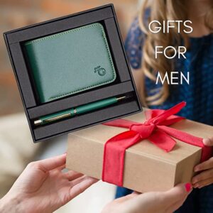 Giftana Vegan Leather Wallet and Pen Gift Set