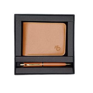 Giftana Vegan Leather Wallet and Pen Gift Set