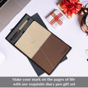 Journal Notebook Diary with Pen Set