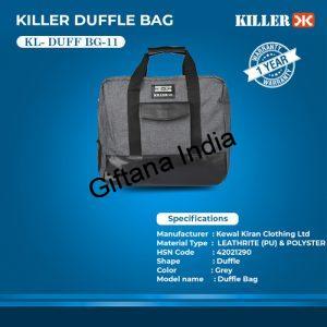 Killer Classic Grey Duffle Bag