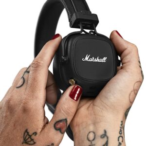 Marshall Major IV Wireless Bluetooth On Ear Headphone with Mic (Black)