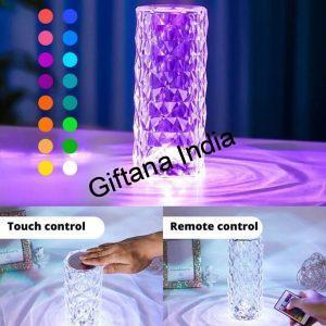Rose Diamond Crystal Touch Lamp