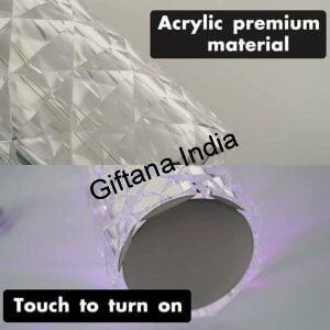 Rose Diamond Crystal Touch Lamp