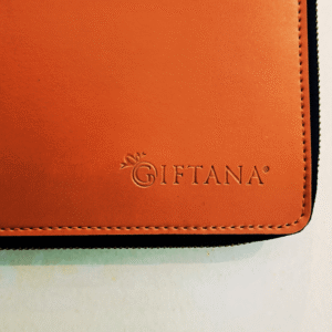 Vegan Leather Zipper Notebook Diary