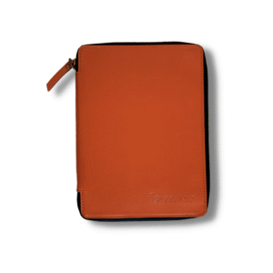 Vegan Leather Zipper Notebook Diary