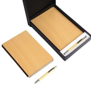 Wooden 2 in 1 pen and diary set GWG35214