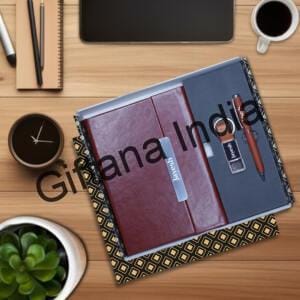 3 in 1 Gift Set Magnetic Notebook Diary Pen and Keychain