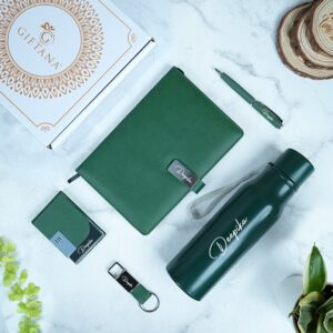 055 bottle diary pen cardholder keychain green