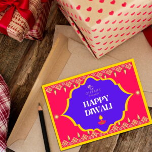 Diwali card giftana