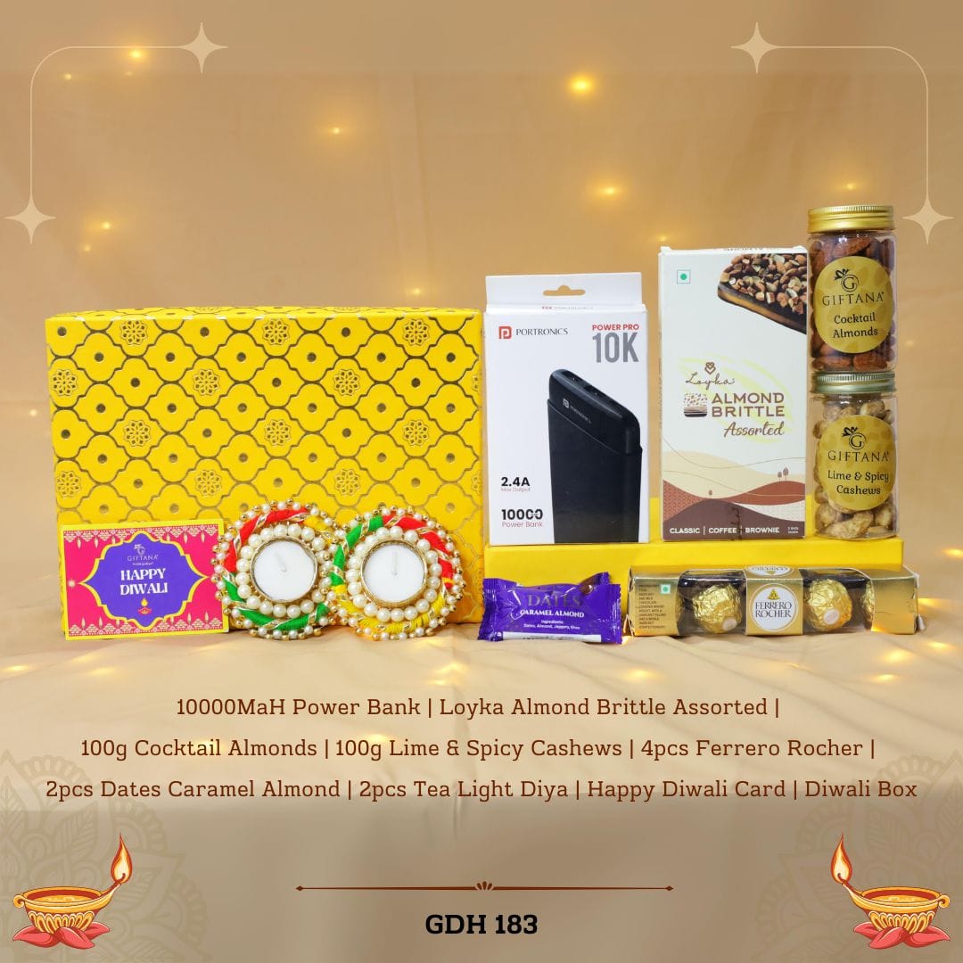 Ultimate Diwali Power Bank Gift Box – GDH 183 Ultimate Diwali Power Bank Gift Box - Giftanaindia