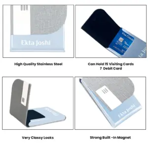Customized Visiting Cardholder Grey