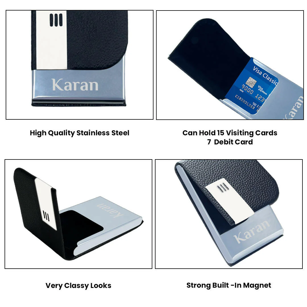 Personalized_Name_Business_Visiting_Card_Holder-_Black Personalized Name Business Visiting Card Holder Black