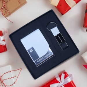 card holder keychain white